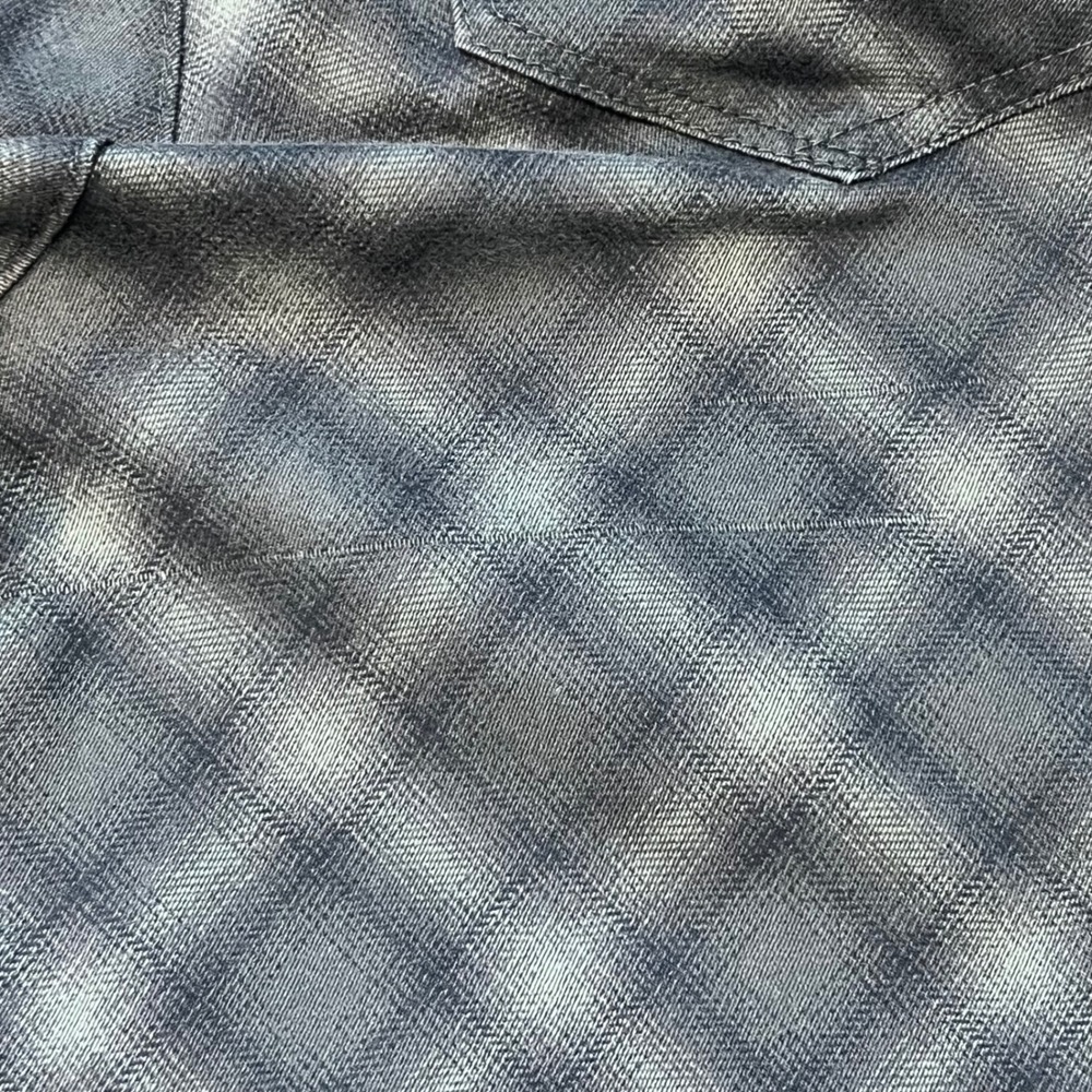 Wit & Wisdom Black & Army Green Plaid Straight Leg Stretchy Capri Jeans Size 6 - Picture 6 of 11